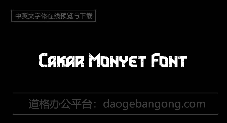 Cakar Monyet Font