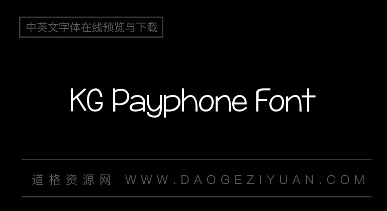 KG Payphone Font