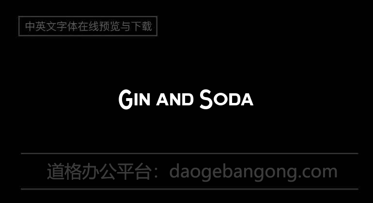 Gin and Soda