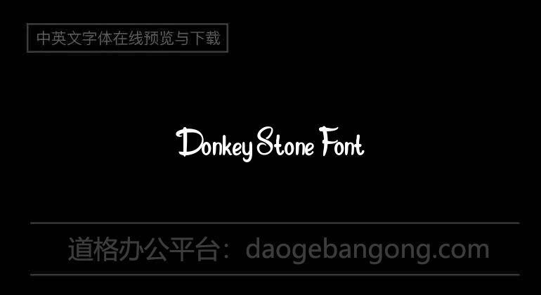 Donkey Stone Font