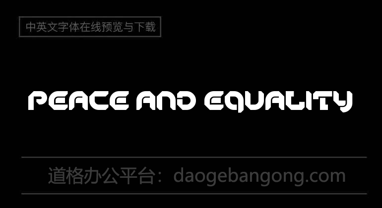 Peace And Equality