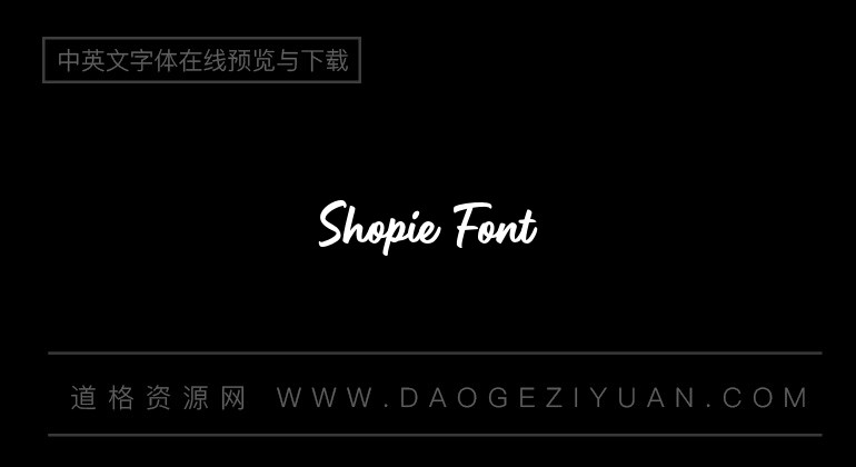 Shopie Font