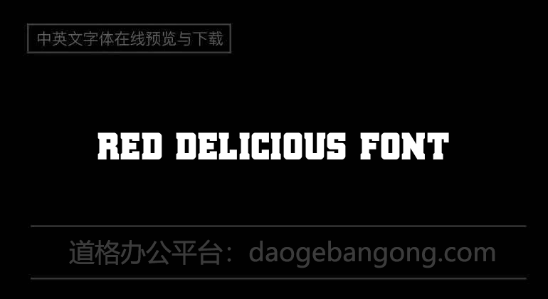 Red Delicious Font