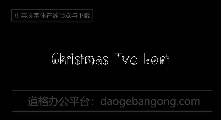 Christmas Eve Font