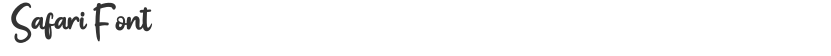 Safari Font