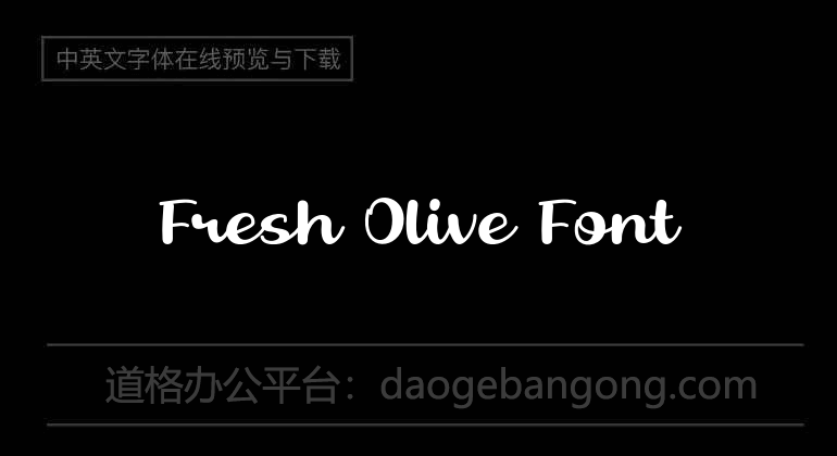 Fresh Olive Font