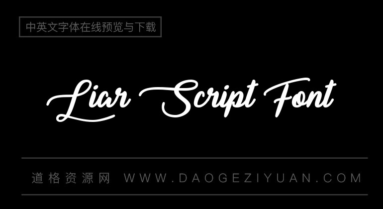 Liar Script Font