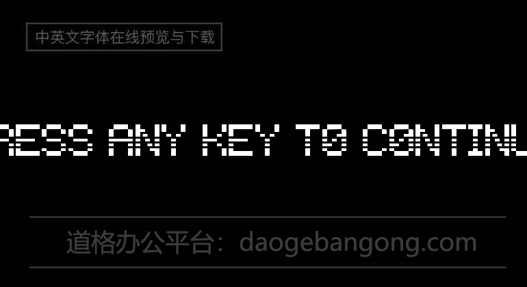 Press any key to continue