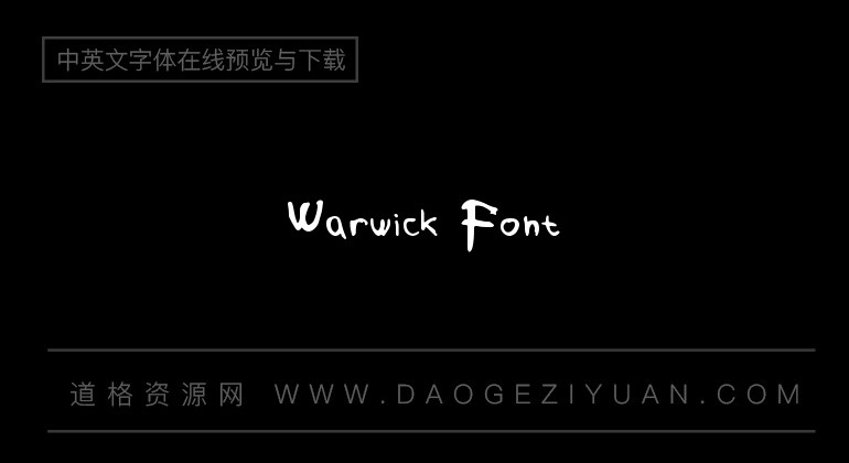 Warwick Font