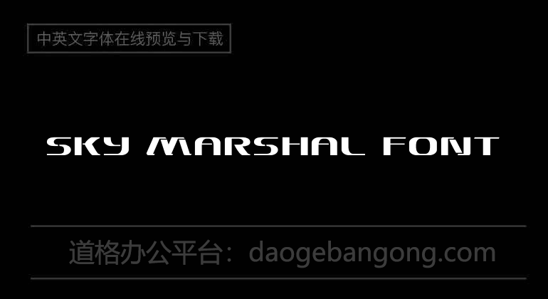 Sky Marshal Font