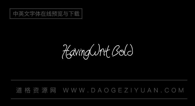 HavingWrit Bold