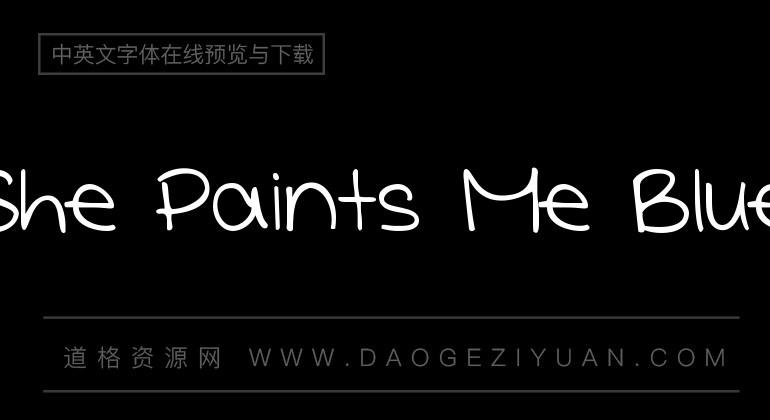 She Paints Me Blue