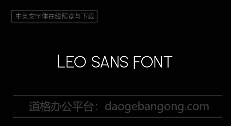 Leo Sans Font