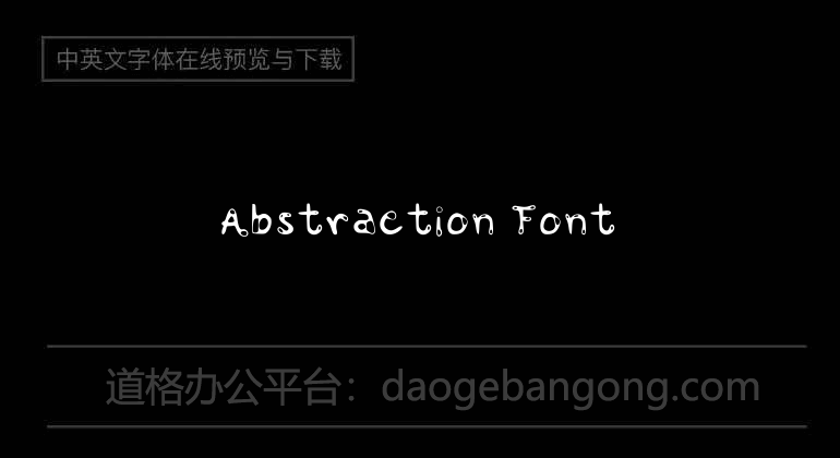Abstraction Font
