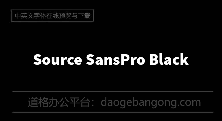 Source Sans Pro Black