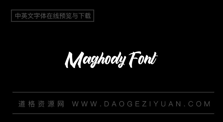 Maghody Font