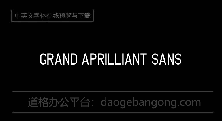 Grand Aprilliant Sans