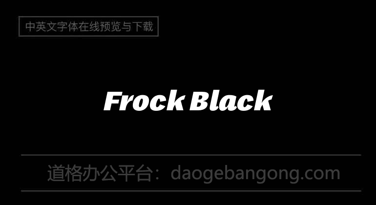 Frock Black