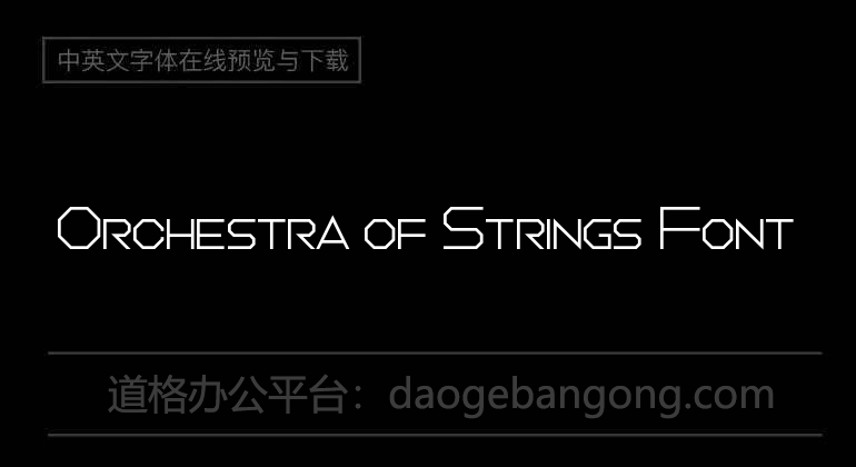 Orchestra of Strings Font