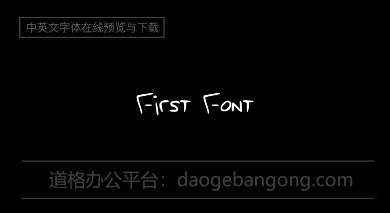 First Font