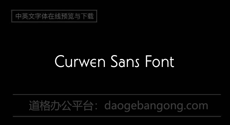 Curwen Sans Font