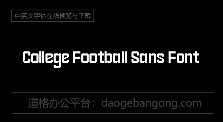 College Football Sans Font