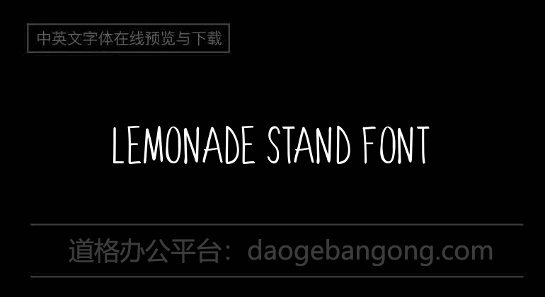 Lemonade Stand Font