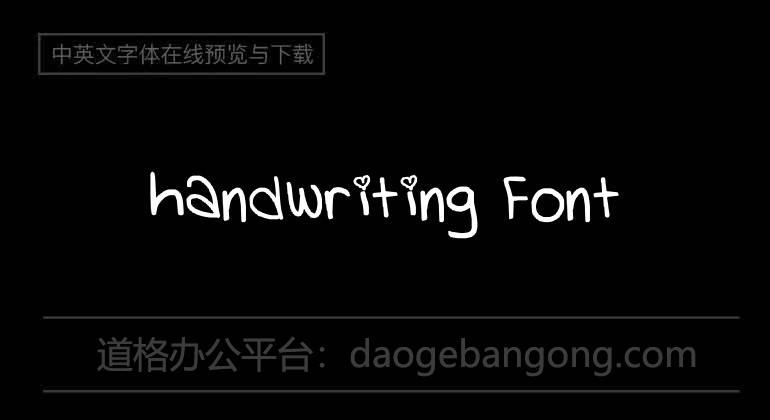 handwriting Font