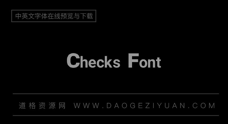 Checks Font