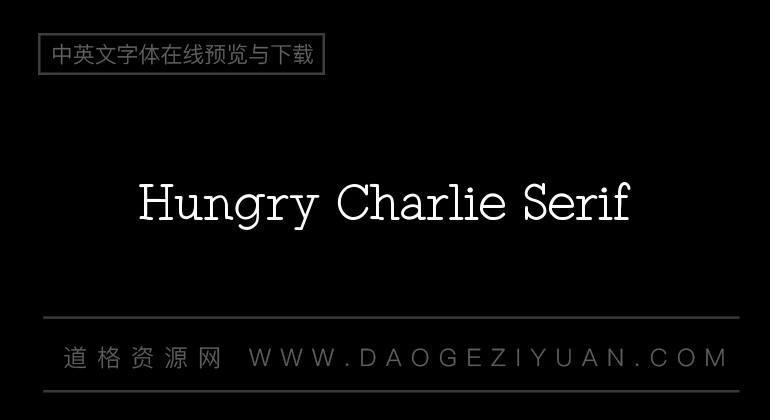 Hungry Charlie Serif