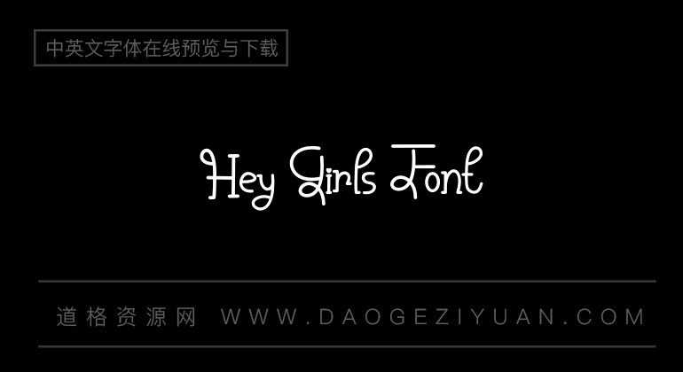 Hey Girls Font
