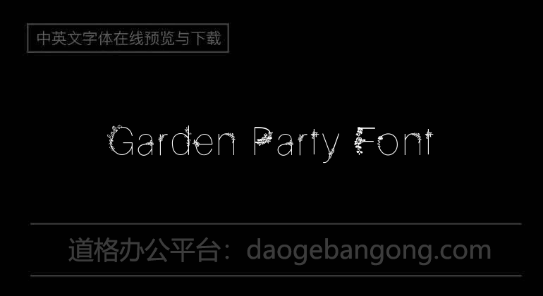 Garden Party Font