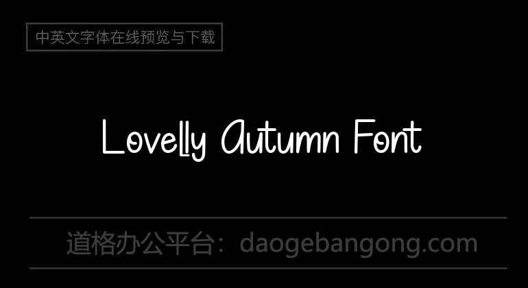 Lovelly Autumn Font