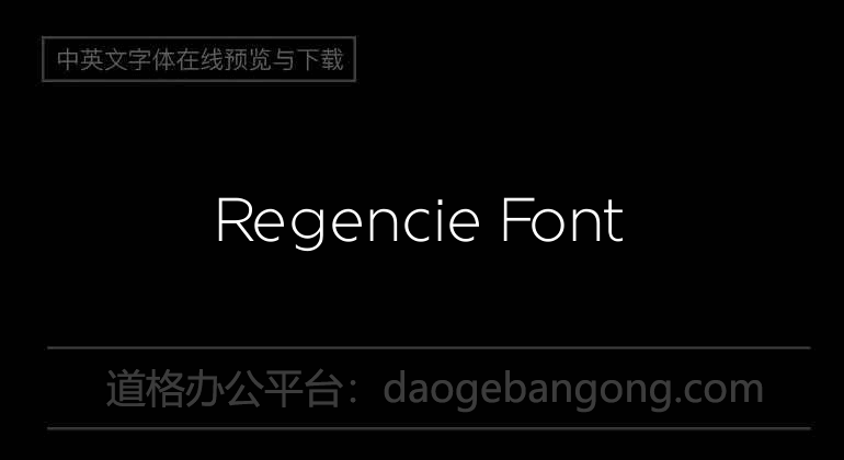 Regency Font字体-English Fonts免费字体下载在线转换-道格办公