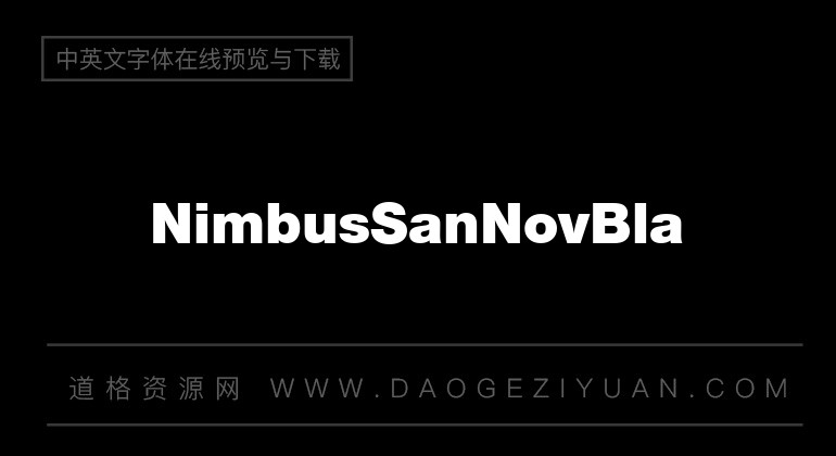 NimbusSanNovBla