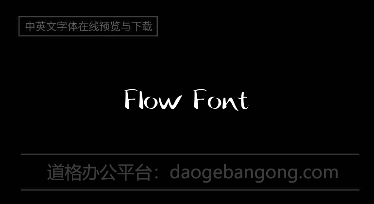 Flow Font