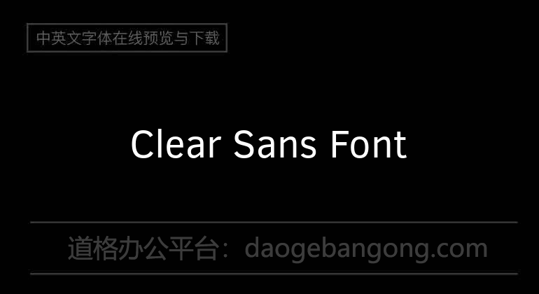 Clear Sans Font