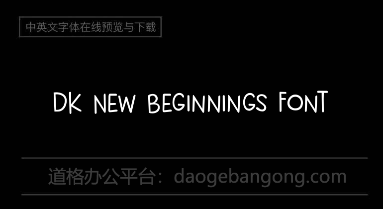 DK New Beginnings Font