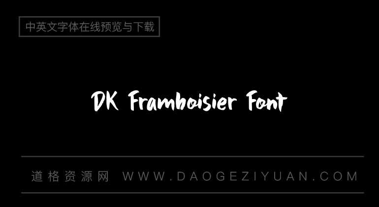 DK Framboisier Font