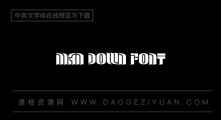 Man Down Font