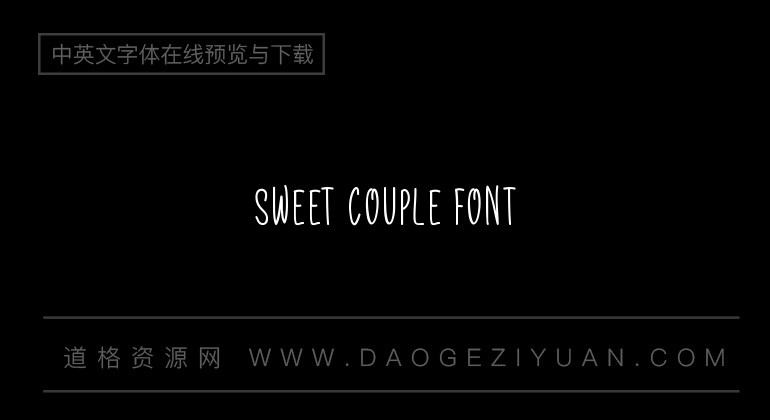Sweet Couple Font
