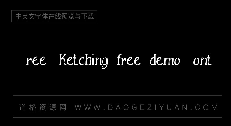 Free Sketching_free-demo Font