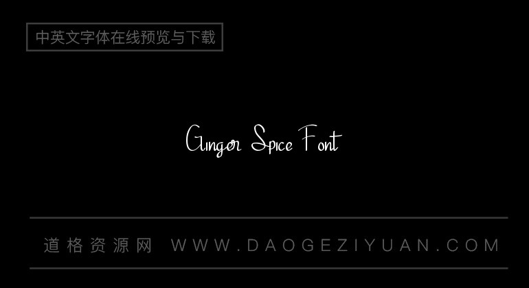 Ginger Spice Font