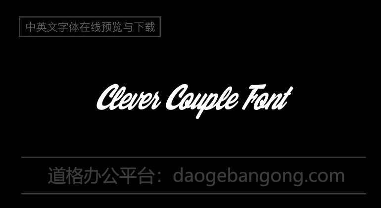 Clever Couple Font