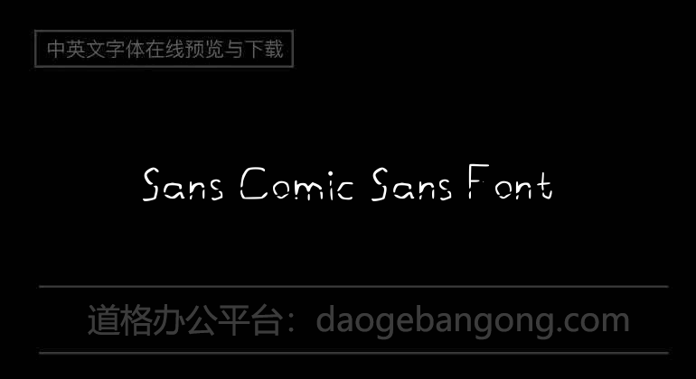 Sans Comic Sans Font