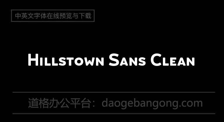 Hillstown Sans Clean