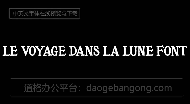 Le Voyage Dans La Lune Font