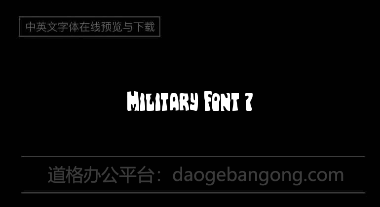 Military Font 7