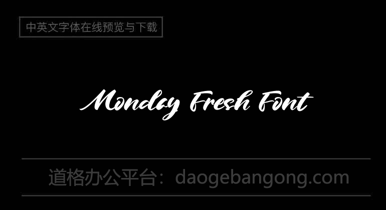 Monday Fresh Font