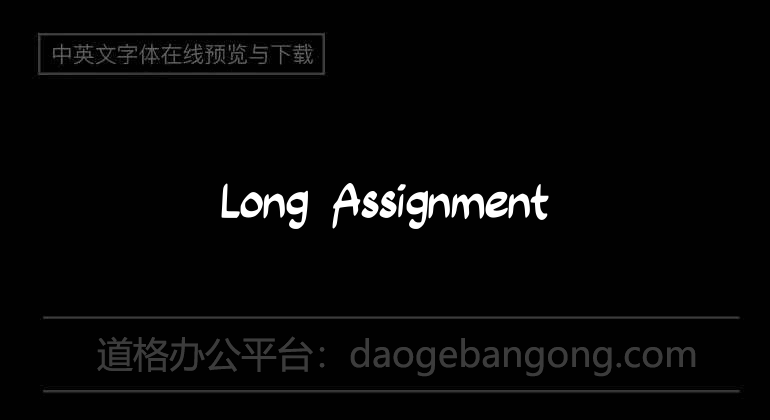 Long Assignment